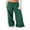 Green, variant on Elippeo Women Casual Pants  Drawstring Elastic Waist Striped Loose Long Trousers Streetwear