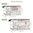 thumbnail image 2 of Foldable Clothes Storage Bags Clothes Organizer Bin with Clear Windows for Clothes Bedding Caetoon Cats, 2 of 6