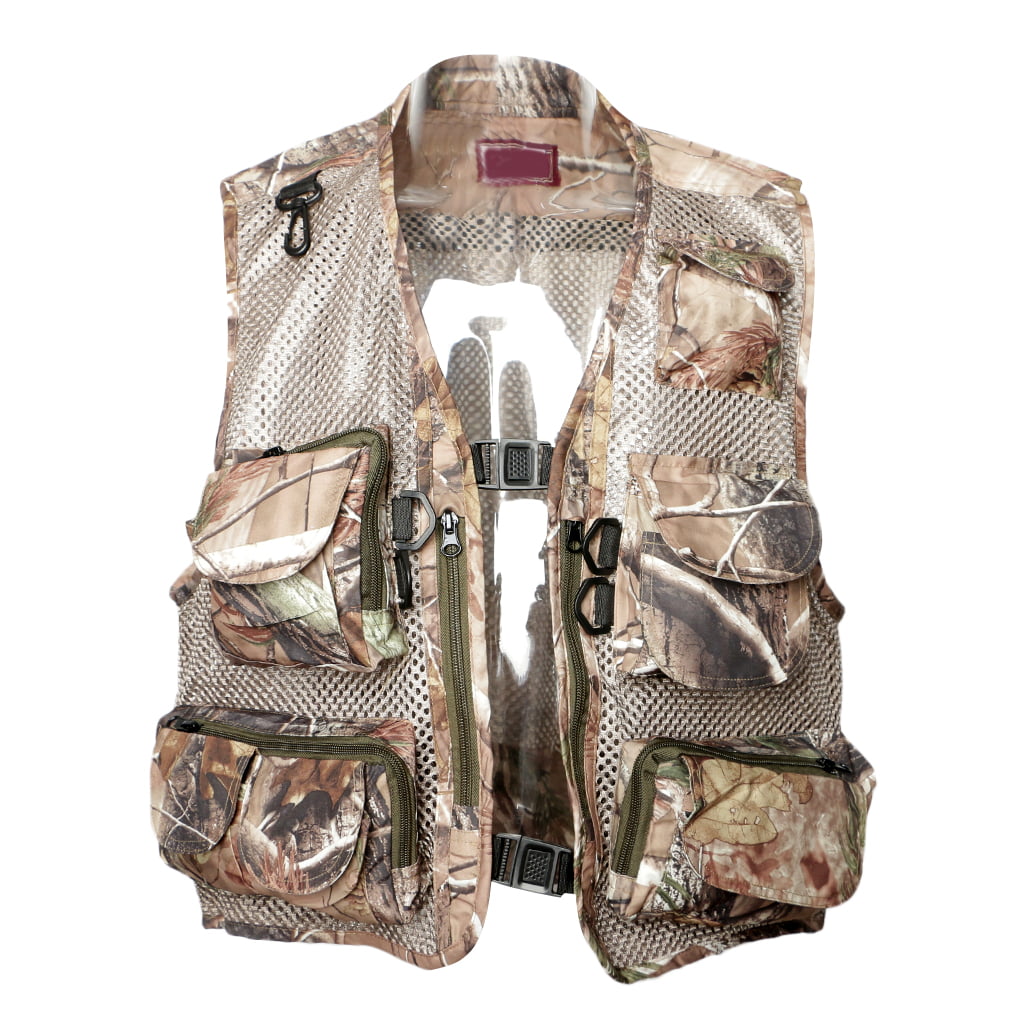 Fly Fishing Vest for Trout Fish Gear Equipment Adjustable Mesh Waistcoat 