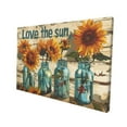 thumbnail image 3 of 12x18 inch Canvas Picture Sunflower & Vase 'Love The Sun' Slogan,Garden Yard Decor Accessory,Indoor Bathroom,Garden Door Wall Art Decor Painting Canvas,Gift For Sunflower Lover,Florists Decor, 3 of 6