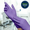 thumbnail image 4 of HALYARD PURPLE NITRILE-XTRA Exam Gloves, Sterile (Individually Wrapped), Powder-Free, 5.9 mil, 12 Inches, Purple, X-Large, 14263 (Box of 100/50 Pairs), 4 of 7