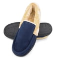 thumbnail image 3 of VENTANA Men's Shoes Moccasin House Slippers | Faux Fur Lined House Shoes Comfy Bedroom Mens Slippers | Fuzzy Breathable Warm Cozy Slip On Slippers Indoor Outdoor, 3 of 6