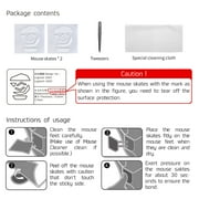 Hotline Games 3.0 PLUS Mouse Feet For Viper V3 Hyperspeed Wireless Gaming Mouse, 2 Sets, White, New