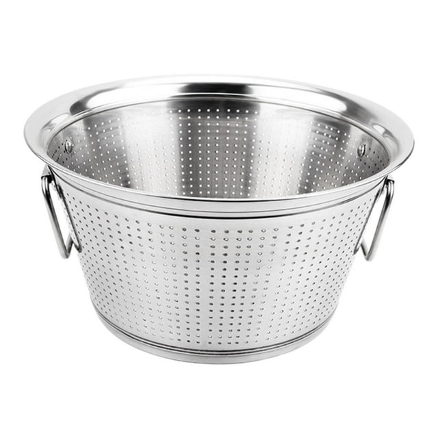 Colador de arroz resistente para frutas y verduras, recipiente para escurrir palillos, Grande