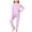 Sets-329Purple, variant on LEKWK 2-Piece Thermal Underwear Set for Little Girls Mock Neck Long Sleeve Top Leggings Winter Base Layer Warm Fleece Lined Sleepwear Snug Fit