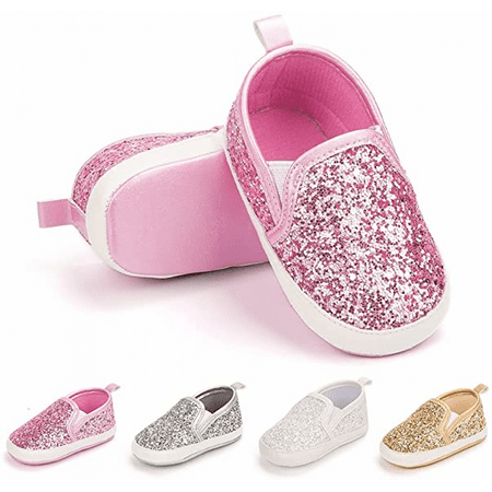 

Rush Baby Girls Boys Canvas Shoes Soft Sole Toddler Slip On Newborn Crib Moccasins Casual Sneaker Boy s Flat Lazy Loafers Shoe----Rose Red（13cm） S451