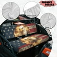 thumbnail image 6 of Uorisanigo Mule Seat Covers Anti-Slip Fire Eagle American Flag UTV Bench Seat Cover Set Fit for Kawasaki Mule 3000 3010 3020 4000 4010 2001-2023 2025 Scratch Resistance UTV Accessories, 6 of 7