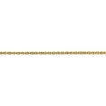 thumbnail image 3 of 14K Yellow Gold 1.8mm Lightweight Bismark Flat Chain (24 X 1.8) Made In Italy hlf13-24, 3 of 5