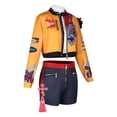 thumbnail image 5 of Pop Star Costume Stage Outfit Jacket, Top and Pants with Accessories 6-Piece Set Pop Singer Costume Performance Outfit Halloween Cosplay Costume, 5 of 9