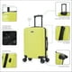 thumbnail image 3 of Luggage InUSA Deep Carry On Handback de 20 pulgadas, color verde con asa de gel, 3 of 9