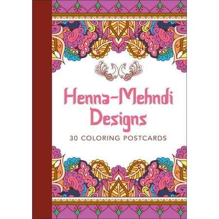 Henna-Mehndi Designs : 30 Coloring Postcards