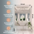 thumbnail image 2 of Taimei Shatterproof Bathroom Wall Mirror –36" x 30" Vanity Mirror with Rectangular Metal Frame and Clear Reflection, Anti-Oxidation, Brushed Nickel, 2 of 12