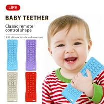Wmkox8yii Silicone Baby Teething Toys for Babies 3-12 Months,Remote Control Shape Teething Toys, Kids Silicone Chew Toys,Silica Soft Textured Teether Chew Toys Sensory Toys