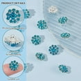thumbnail image 4 of 1Set 16 PCS Rhinestone Buttons 0.5 inch in Diameter Clear Crystal Round Buttons with 1.4mm Hole Silver Brass Shank Rhinestone Buttons for Garment Flower Rhinestone Button for Clothes Decor, 4 of 9