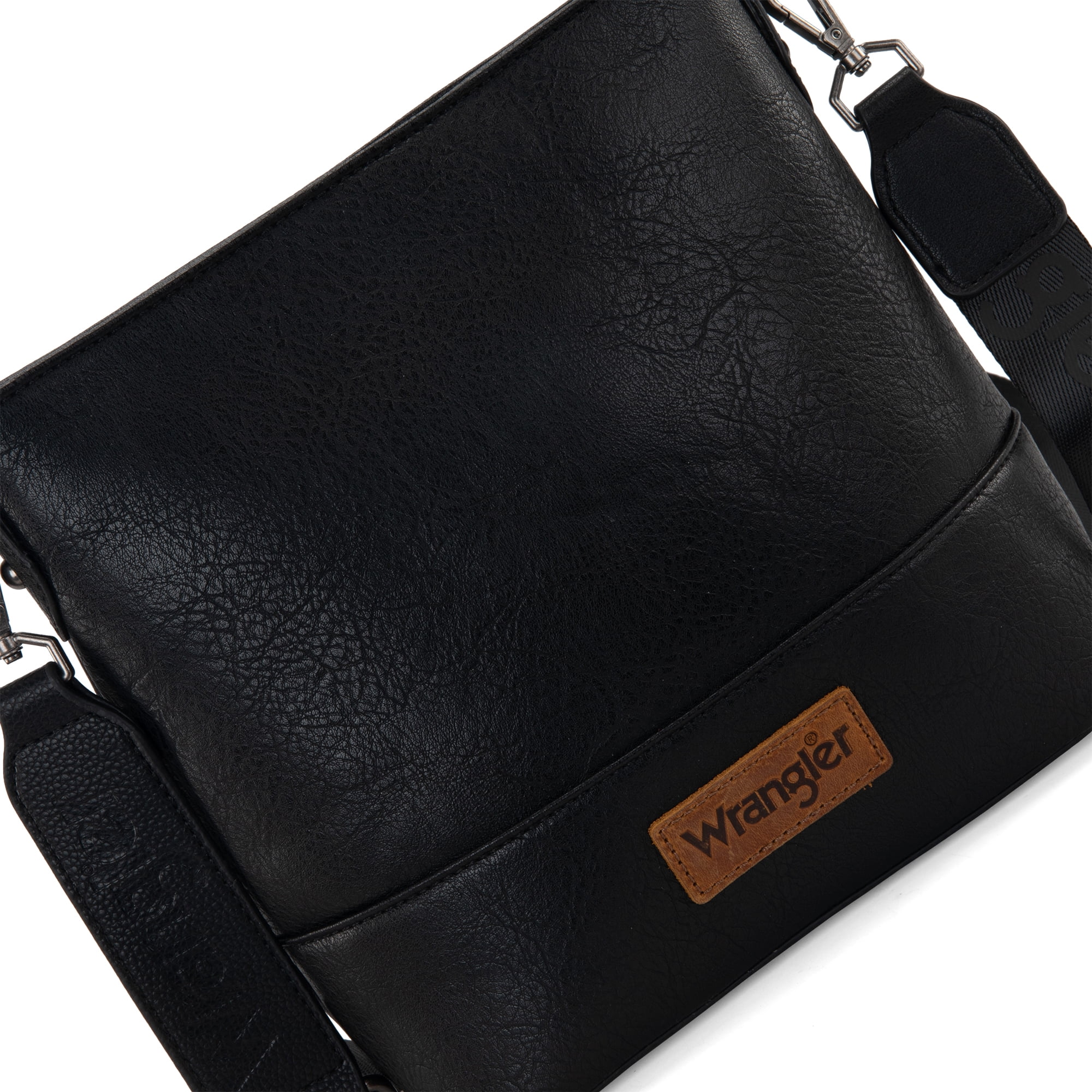 Wrangler Crossbody Purses for Women Two Tone Crossbody Bags Women Purses and Handbags, Black