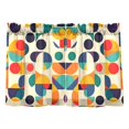 thumbnail image 7 of Yayeee Kitchen Curtains Tier Pair Light Filtering 27"x36" Rod Pocket Short Cafe Window Panel, Green Geometric, 7 of 7