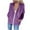 Purple, variant on Leesechin Fleece Jackets for Women Fashion Casual Hooded Slim Zipper Fleece Sweater Coat