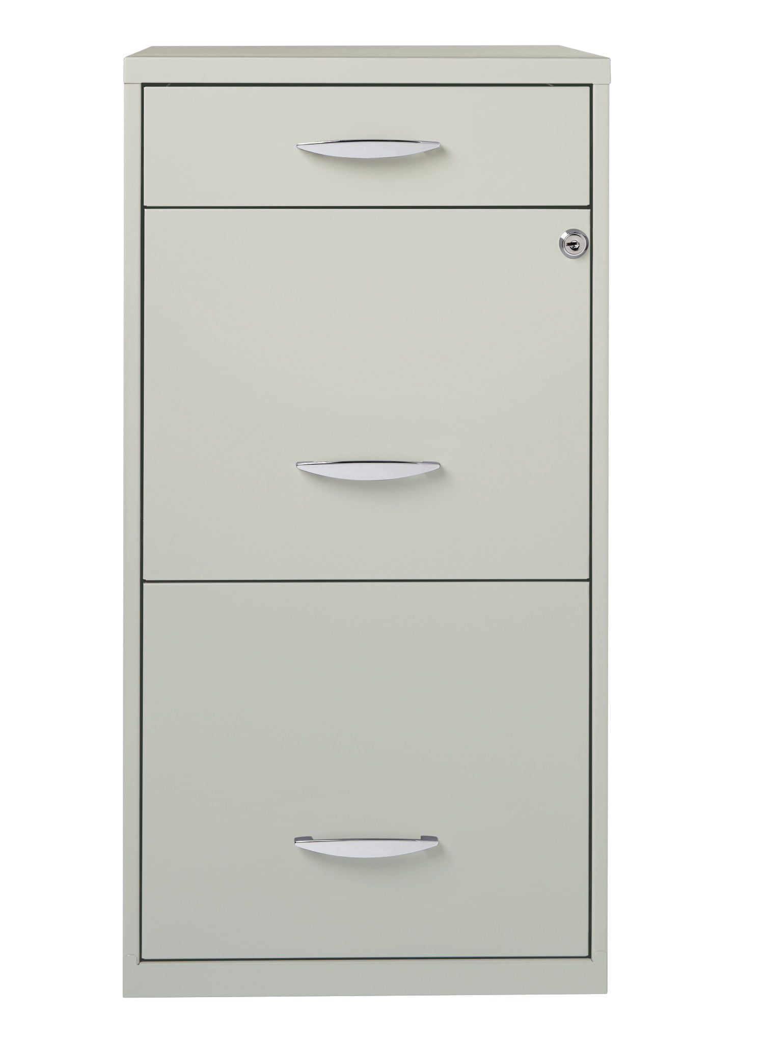 Space Solutions 3 Drawer File Cabinet With Pencil Drawer Light