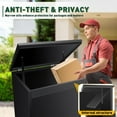 thumbnail image 3 of 41.3IN Package Delivery Boxes for Outside, Ultra Large Mailbox for Parcel, Automobile Steel Parcel Mailbox, Waterproof Anti-Theft Parcel Drop Box for Home Business, 3 of 7