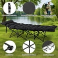 thumbnail image 4 of Ktaxon Camping Folding Cot, Easy Setup Cot Bed with Soft Pad, Protable Adults Sleeping Bed for Home Office Nap Beach Travel, Black, 4 of 12