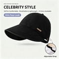 thumbnail image 4 of QIYAGBSA Womens Wide Brim Sun Hat Soft Ponytail Opening Foldable Cap Beach Hiking Golf Gardening Outdoor Travel, 4 of 6