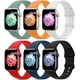 thumbnail image 2 of Paquete de 6 correas deportivas compatibles con Apple Watch Band 38 mm, 40 mm, 41 mm, 42 mm, 44 mm, 45 mm, 49 mm, correa de silicona suave impermeable compatible con iWatch Apple Watch Series 9 Ultra, 2 of 4