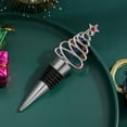 thumbnail image 3 of Shoreew 2Pcs Christmas Tree Wine Stoppers Reusable Bottle Sealers Festive Bottle Stopper Wine Cork Beverage Decor Xmas Party Favors Art Decorations, 3 of 6