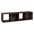 thumbnail image 2 of Closetmaid Decorative Stackable 4-Cube Cubeicals Organizer Storage, Espresso, 2 of 3