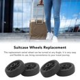 thumbnail image 3 of Veeki 4pcs Silencieux PVC Roues de Valise Remplacement Rotation Flexible PVC Matériel Roues de Valise pour la Réparation de Bagages-0518, 3 of 5