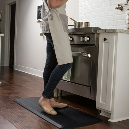GelPro Elite Anti-Fatigue Kitchen Mat 20x48 Vintage Leather Slate
