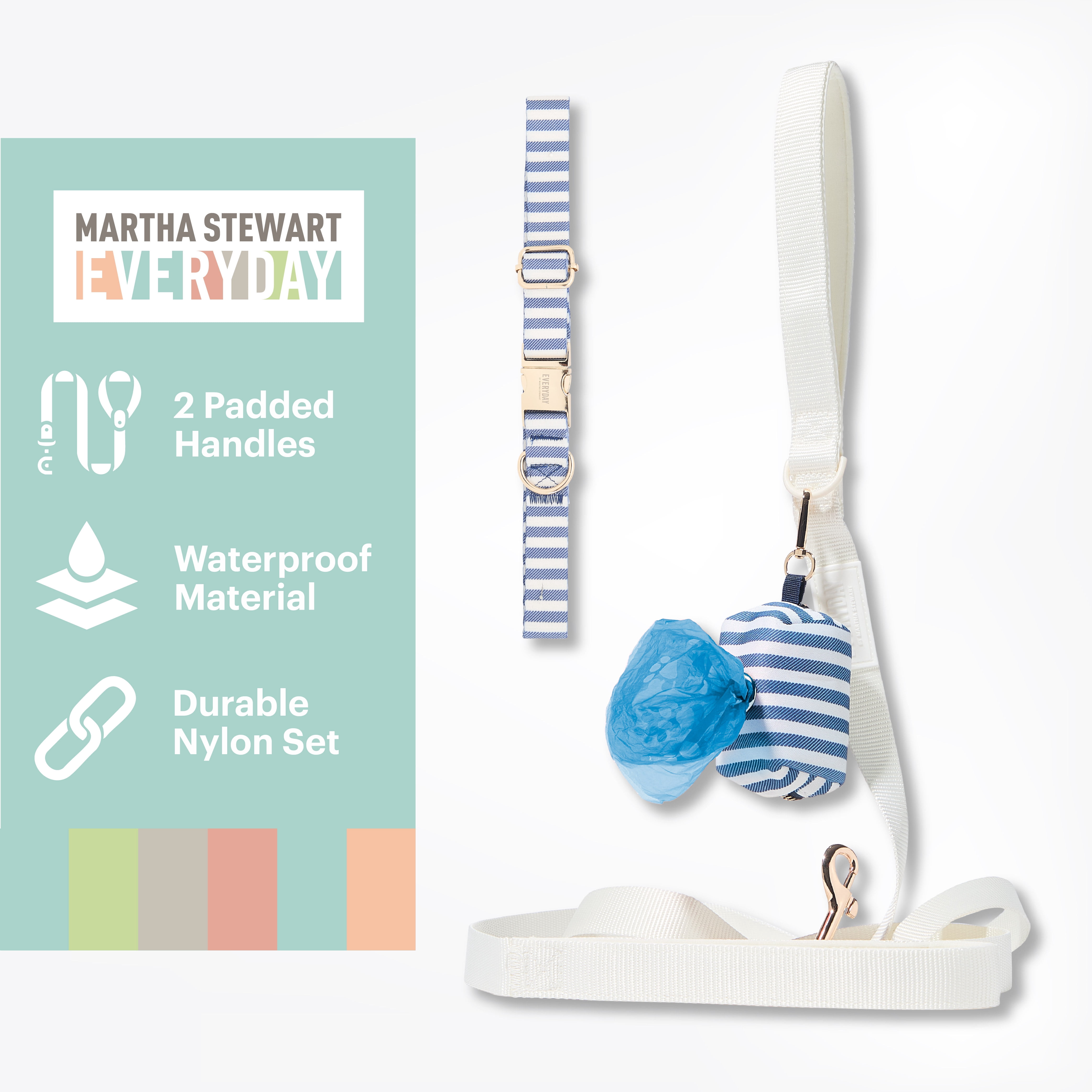 3 pc Leash Set Stripe