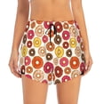 thumbnail image 2 of Goofa Donut Printed Women 2 in 1 Running Shorts,Quick Dry Athletic Workout Shorts,High Waisted Athletic Shorts with Liner Pockets-Small, 2 of 9
