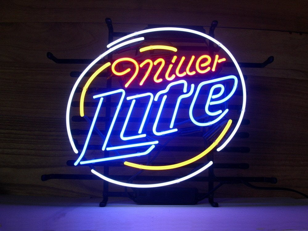 Lighted Sign Home bar pub Sign Miller Lite Beer LED Sign Personalized 