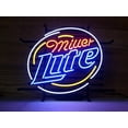 thumbnail image 1 of Desung Brand New Miller Lite Neon Sign Handcrafted Real Glass Beer Bar Pub Man Cave Sports Neon Light 24"x 20" 124MLLV3, 1 of 1