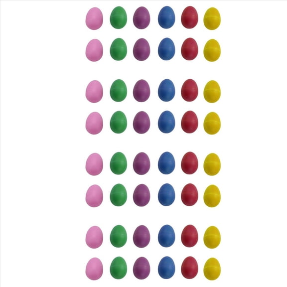 48 Piezas de Huevo de Plástico Juego 6, Huevos Maracas Musical Percusión Instrumentos de Percusión Infantil Juguetes de Ritmo para Niños