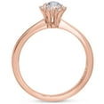 thumbnail image 2 of SuperJeweler Diamond Flower Promise Ring In Rose Gold For Women, 2 of 7