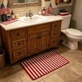 thumbnail image 6 of Diceymbol Red White Striped Woven Doormat with Non Slip Backing for Front Door Entryway Patio Decor 32In, 6 of 7