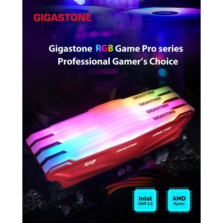 Gigastone 16GB DDR4 RAM Set for Gaming PC, UDIMM 3200MHz Desktop Memory -  Walmart.com