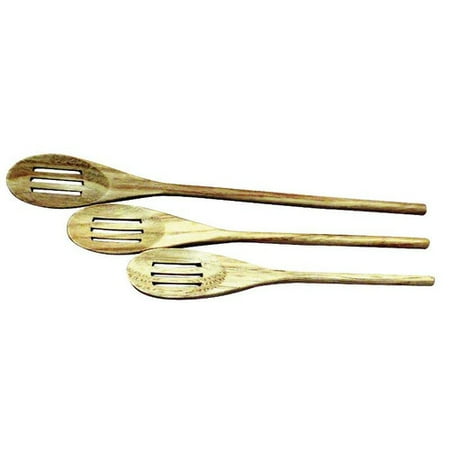 Chef Craft 3 Pieces Slotted Wooded Spoon Set