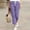*Purple, variant on ClodeEU Women's Cotton Women's Daily Pants with Drawstring Waistband ,French Capri Jogger Pants Orange,Womens Plus M