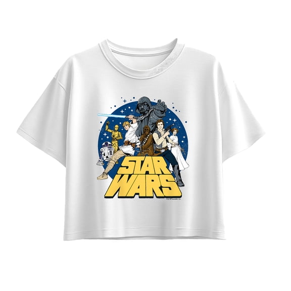 Star Wars - Retro Group - Youth Girls Boxy T-Shirt