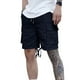 thumbnail image 2 of Mens Cargo Shorts Verano Casual Color Sólido Moda Bolsillos Cordón Cintura Elástica, Cómodo para Al Aire Libre Y la Playa, 2 of 9