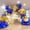 Blue and Gold White, variant on Red and Black Gold Balloons Arch Kit, 140Pcs Different Sizes inch Red Black Gold Balloon and Confetti Party Balloon Garland Kit for Birthday, Wedding, Graduation, Anniversary, Prom Decorations