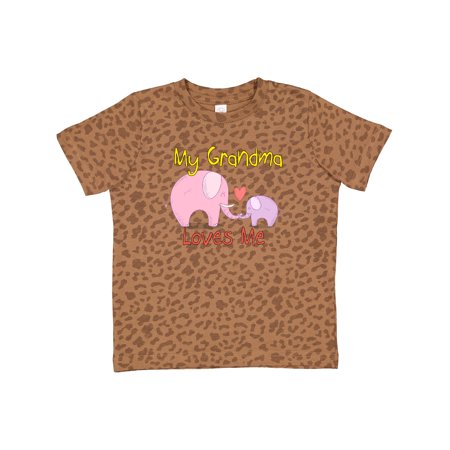 

Inktastic My Grandma Loves Me Gift Toddler Boy or Toddler Girl T-Shirt