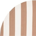thumbnail image 4 of SAFAVIEH Montauk Saranna Striped Cotton Area Rug, Sand/Ivory, 6' x 6' Round, 4 of 5