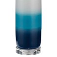 thumbnail image 4 of Benzara BM241212 Ceramic Table Lamp with Striped Pattern, White & Blue, 4 of 5