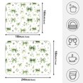 thumbnail image 2 of Ryvnso Green Bows Dish Drying Mat for Kitchen Countertop 16x18 Small Dish Pad Drainer Rack Dish Sink Mats, 2 of 7