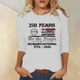 thumbnail image 2 of ZJXFGS Women's 2026 Fashion Tops,Casual Summer Tee Going Out Blouse 3/4 Sleeve T-Shirts Work Business Dressy Funny Holiday Graphic Tee Workout Y2K Clothes White M, 2 of 4