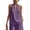 CV26_Purple, variant on Halter Shirts for Women Flowy Sleeveless Loose Fitting Tank Top Beach Summer Casual Plain V Neck T Shirts White XL