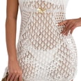 thumbnail image 4 of Babysbule Women's Crochet Knit Spaghetti Strap Swimsuit Cover Up, Hollow Out Beach Coverup Dress for Summer Vacation, 4 of 6